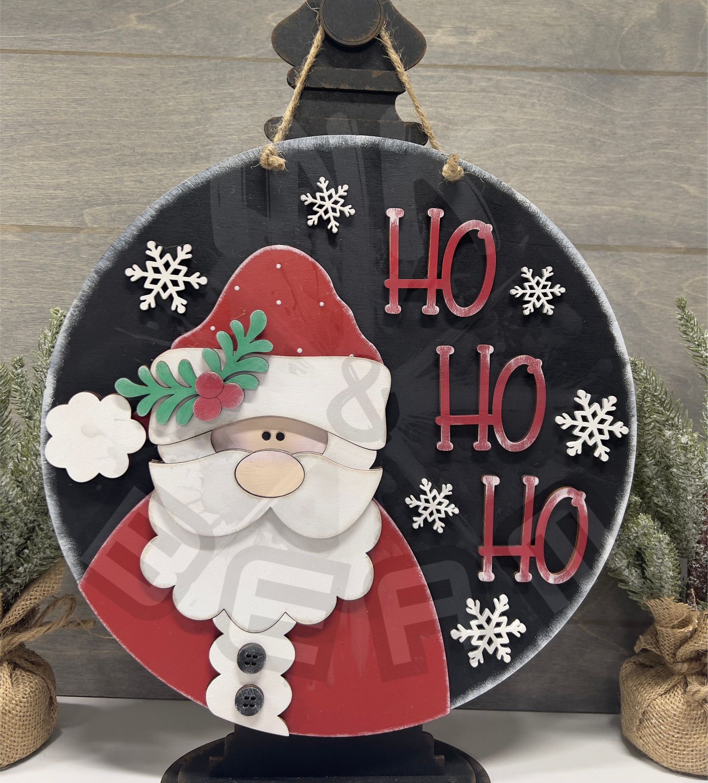 “Ho Ho Ho” Santa Hanging Sign