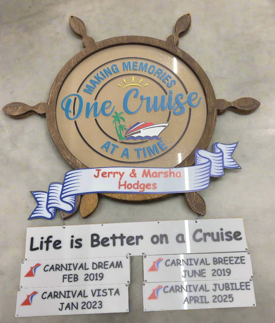 Custom Cruise Door Hanger