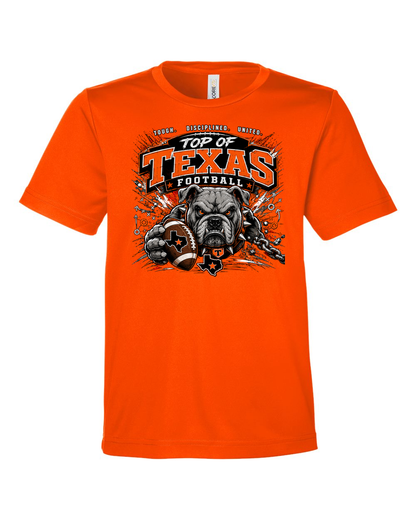 CORE365 CE10Y Safety Orange - Design 3 Football Bulldog Chains.